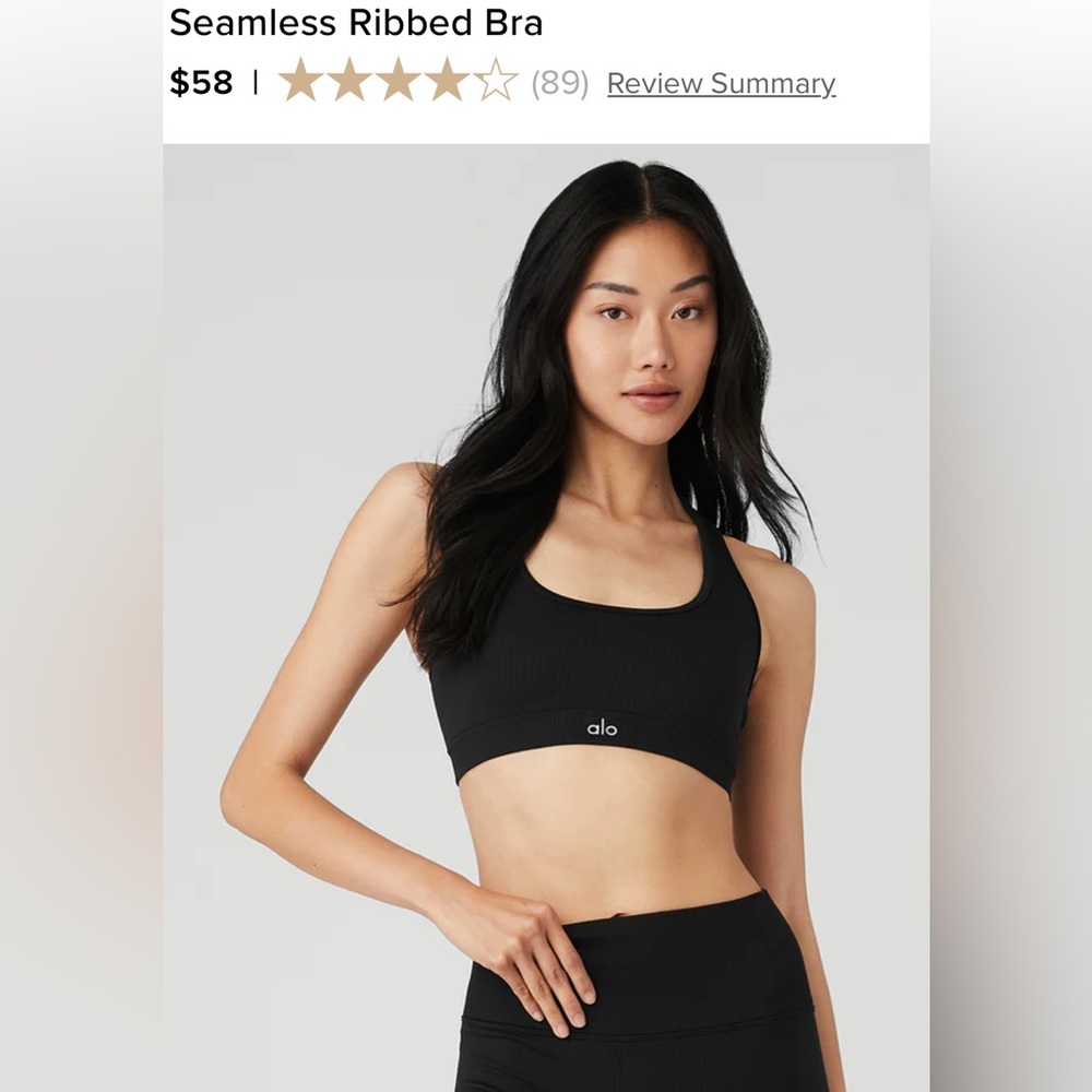 ALO Yoga Seamless Ribbed Bra